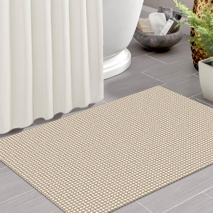 IOHOUZE Small Area Rug 2x3 Washable Woven Rugs for Entryway Non Slip Rubber Backed Front Door Rugs Indoor Doormat Throw Rug Floor Carpet for Entrance Kitchen, Beige/Khaki