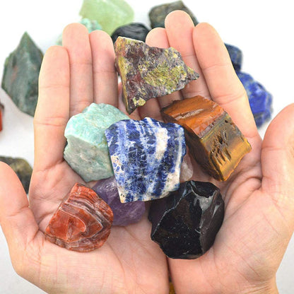 Clear Quartz Raw Crystals Healing Crystals Natural Rough Stones 1.2-2" for Tumbling, Fountain Rocks, Yoga, Meditation, Polishin, Gift 13