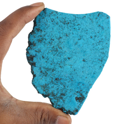 GEMHUB Blue Turquoise Slab Stone 500.00 Carat Natural Blue Turquoise Crystal Gemstone Bead Necklace For Women And Mens