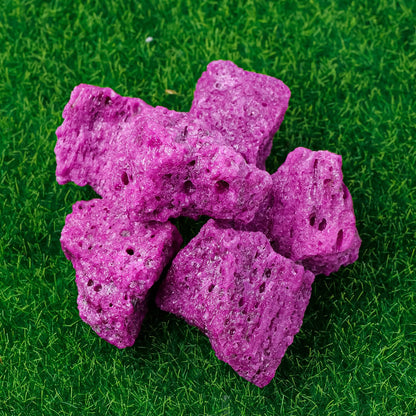 Apengshi Red Corundum Raw Stones Natural Crystal and Healing Stones Rough Rocks Reiki Chakra Fountain Home Garden Decor Yoga Meditation DIY Stone 1.2-2''