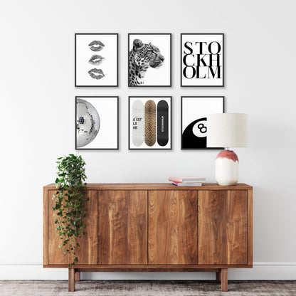 TwoDays Stockholm Style Room Decor for Women, Chic Trendy Wall Art for Living Room Aesthetic, Luxury Fashion Posters for Home Bedroom Apartment Dorm (8" X 10", Set of 6, UNFRAMED)