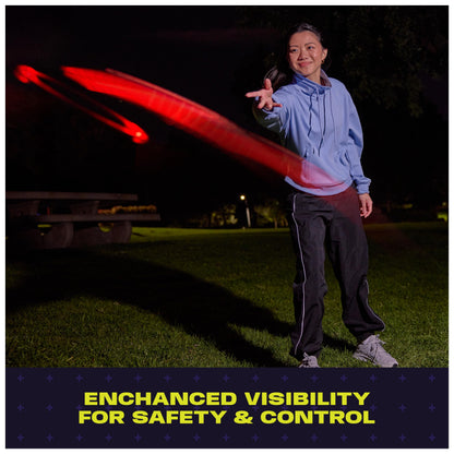 Aerobie Spark Outdoor Flying Disc with LEDs, Light-Up Flying Ring for Kids Parties and Backyard Games, Teen Boys Gift Ideas, Kids Toys for Ages 5 & Up, 12”