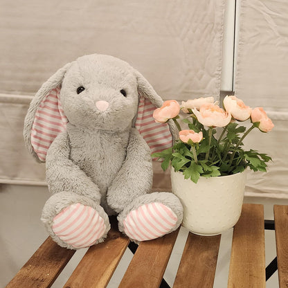 WEIGEDU Gray Bunny Rabbit Stuffed Animals Plush Toys for Kids Girls Boys Baby Birthday Bedtime Gift, 17.7 inches