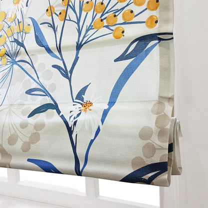 Artdix Roman Shades for Windows, Floral Blackout Cordless Roman Shades for Farmhouse, Doors, Kitchen Windows, Easy to Install