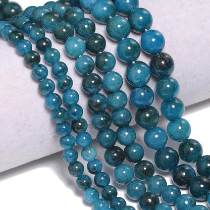 6mm Apatite Natural Stone Beads Round Loose Beads for Jewelry Making Yochus DIY Beads Bracelet Necklace