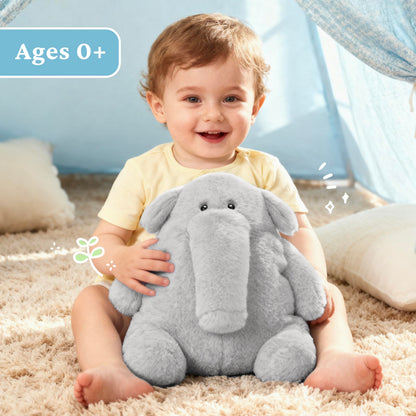 IKASA Elephant Stuffed Animals Plush Toys,10" Cute Plushie Soft Cuddly Plushy Fluffy Toy, Gifts for Family Kids Girls Boys