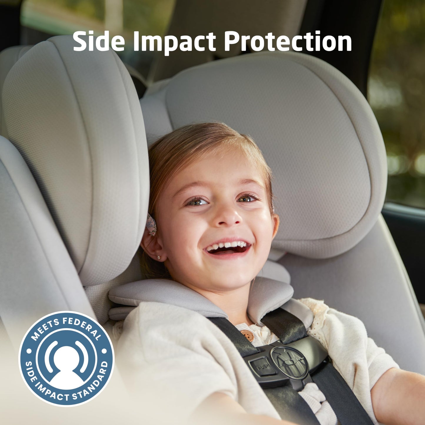 Maxi-Cosi Pria All-in-One Convertible Car Seat, Infant to Toddler Car Seat, Easy-Install Harness, Machine-Washable Cover, 5-100 lbs, Sea Salt