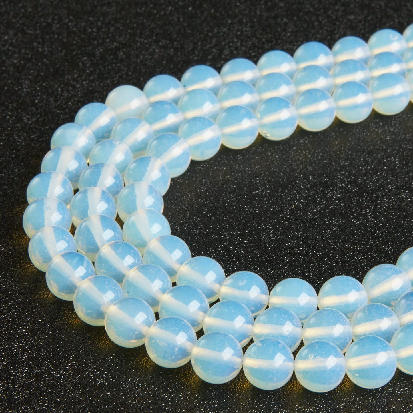 100pcs 8mm Opal Beads Natural Gemstone Beads Round Loose Beads for Jewelry Making