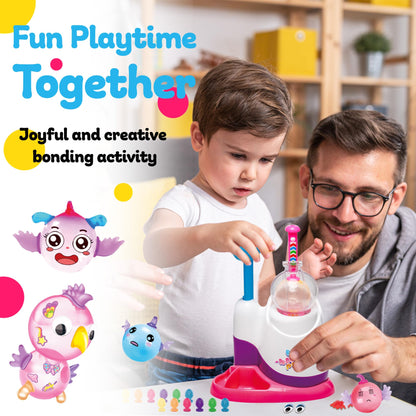 Kiditos Balloon Animals Kit with Pump, Balloon Making Kit for Kids with Stickers & Accessories, DIY Creative Toy Birthday Gift for Boys & Girls Ages 3+