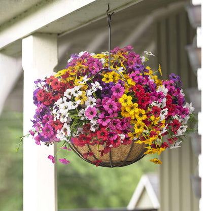 Grunyia 20 Bundles Artificial Flowers, Outdoor Indoor UV Resistant Fake Flowers No Fade Faux Plastic Plants Garden Porch Window Box Decoration