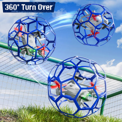 JUKUDAHU Remote Control Helicopter for Kids 8-12, 2.4 GHz RC Helicopter Ball with Lights, 360° Flips, Flying Toy Ball, Outdoor Toy for Boys Girls Ages 8-16, Toy Gifts for 8 9 10 11 12