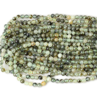CHEAVIAN 60PCS 6mm Natural Prehnite Gemstone Smooth Surface Round Loose Beads for Jewelry Making 1 String 15 Inches
