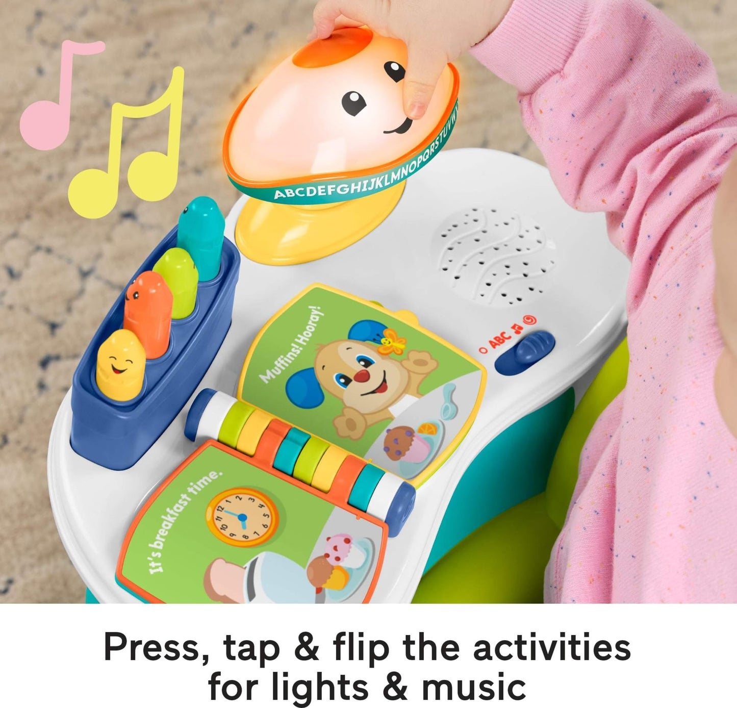 Fisher-Price Toddler Toy Laugh & Learn Song & Story Learning Chair with Music Lights & Activities for Kids Ages 1+ Years (Amazon Exclusive)