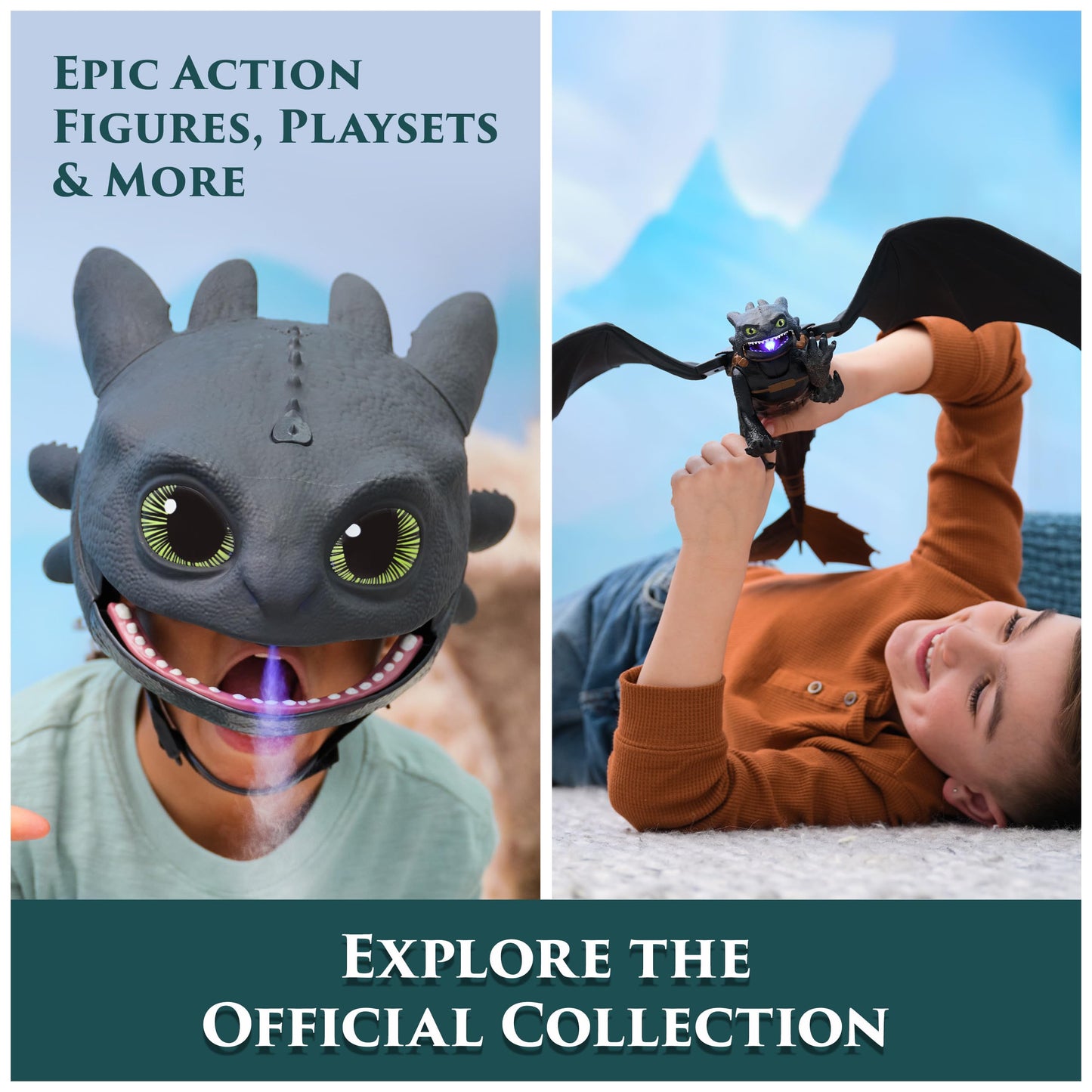 DreamWorks Dragons How to Train Your Dragon, Hug and Glide Toothless Plush Toy, 12” Dragon Stuffed Animal, Kids Toys for Boys Ages 4 and Up