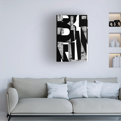 Trademark Fine Art Canvas Wall Art - cartissi 'Typography No1' Wall Art for Living Room, Bedroom, or Office Décor