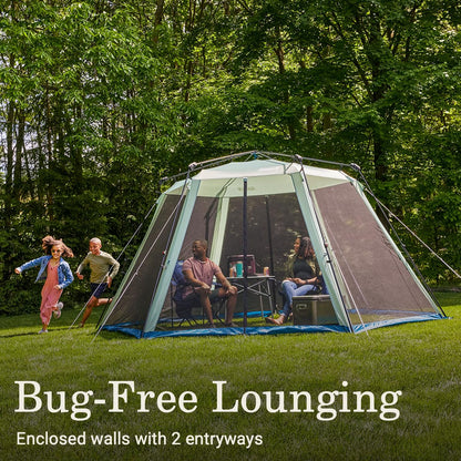 Coleman Skylodge Portable Screenhouse with 1-Minute Setup, Screened Gazebo for Bug-Free Lounging, Outdoor Sun Shade for Picnic, Events, Parties, Camping, & More