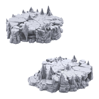 EnderToys Raised Caverns - DND Terrain Scenery for Tabletop 28mm Miniatures Wargame