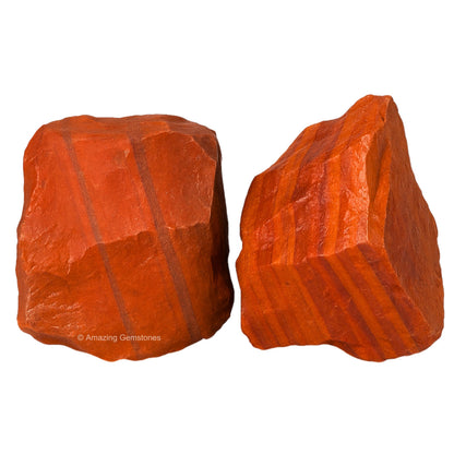 Amazing Gemstone Red Jasper Raw Crystals and Healing Stones, Natural Rocks For Tumbling - DIY Raw Stones And Crystals (1 Piece)