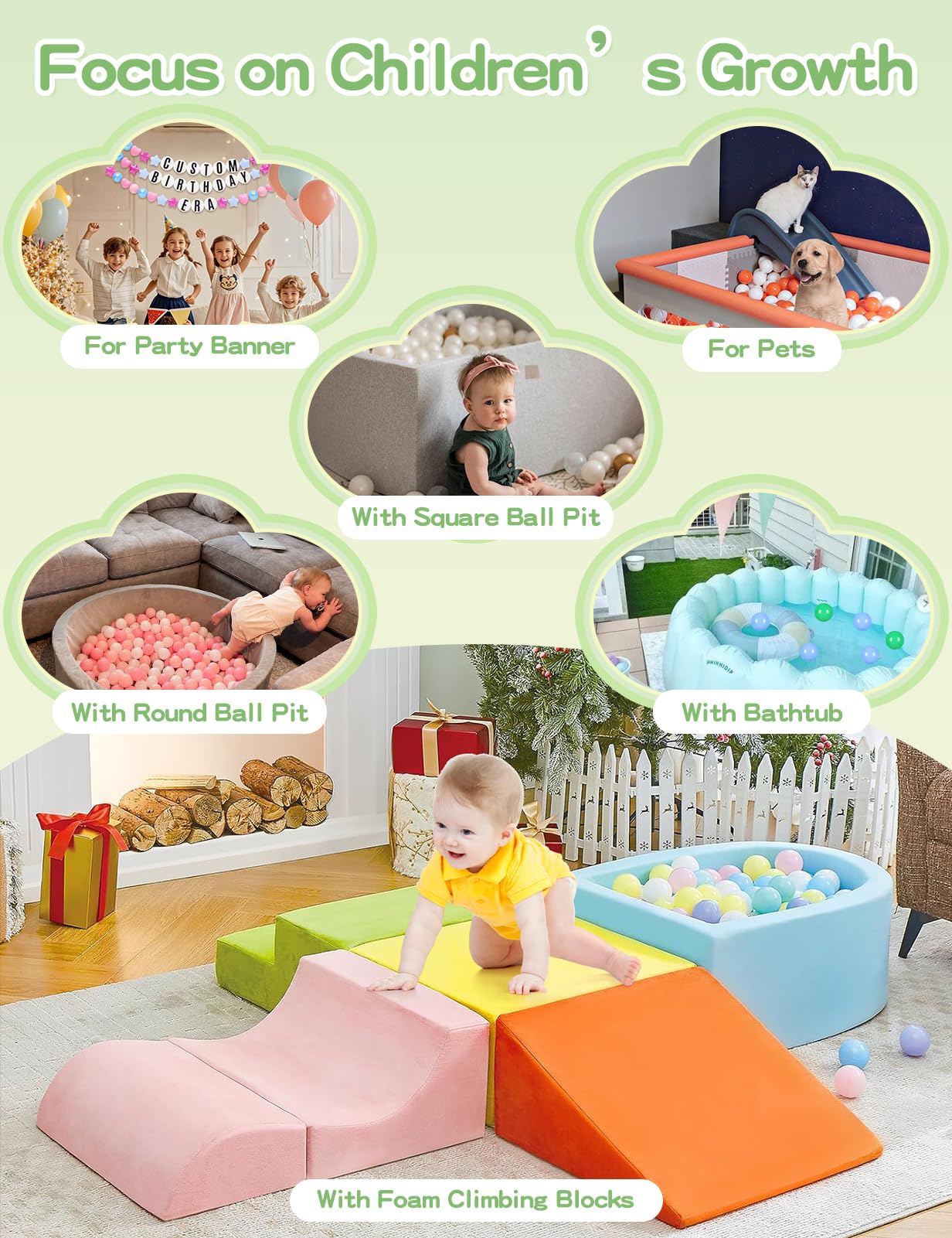 STARBOLO 150pcs Ball Pit Balls for Toddlers - Colorful Ball Pit Balls Crush Proof Plastic Toy Balls for Toddlers Girls Ball Pits, Ball Pit Play Tent, Baby Pool Water Toys
