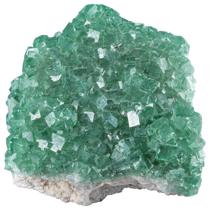 Sportmusies Natural Green Fluorite Crystal Cluster Mineral Specimen Decoration for Home Office, Raw Stone for Healing Meditation Yoga, 1.77-4.72 inches