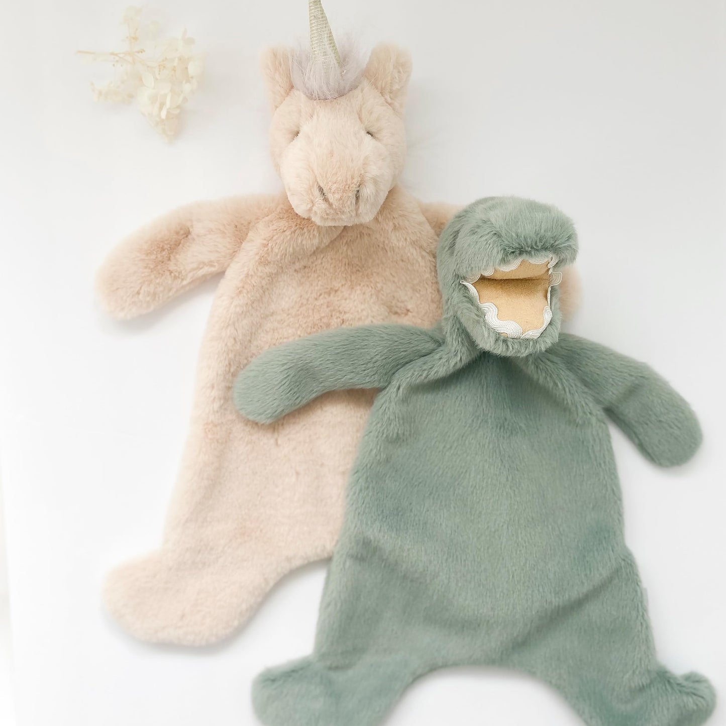 MON AMI Dino Plush Lovey for Babies – 15 Inches | Perfect Newborn Essential for Birthdays & Baby Showers | Soft Comfort Toy for Cuddles & Sensory Play