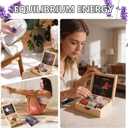 Healing Crystals for Beginners – 7 Chakra Stones and Crystals Healing Collection -Including Amethyst, Rose Quartz, Lapis Lazuli, etc.with Guide Book, Natural Raw Crystals for Meditation