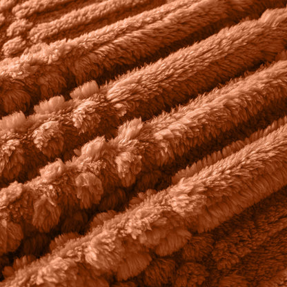 50x70 Inch Rust Throw Blanket - Soft & Fluffy Fleece, Cute & Aesthetic, Perfect for Sofa, Couch, Chair, Bed, Living Room & Bedroom, All-Season Use, Plush & Cozy Decorative Fall Blanket