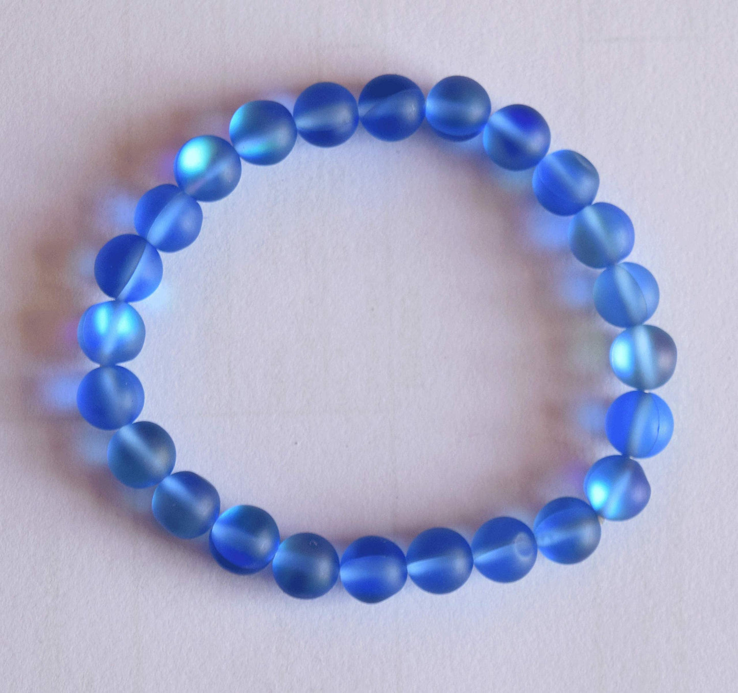 Avicrafts Blue Mystic Aura Quartz Bracelet, Mermaid Glass Bracelet, Crystal Mermaid Jewelry