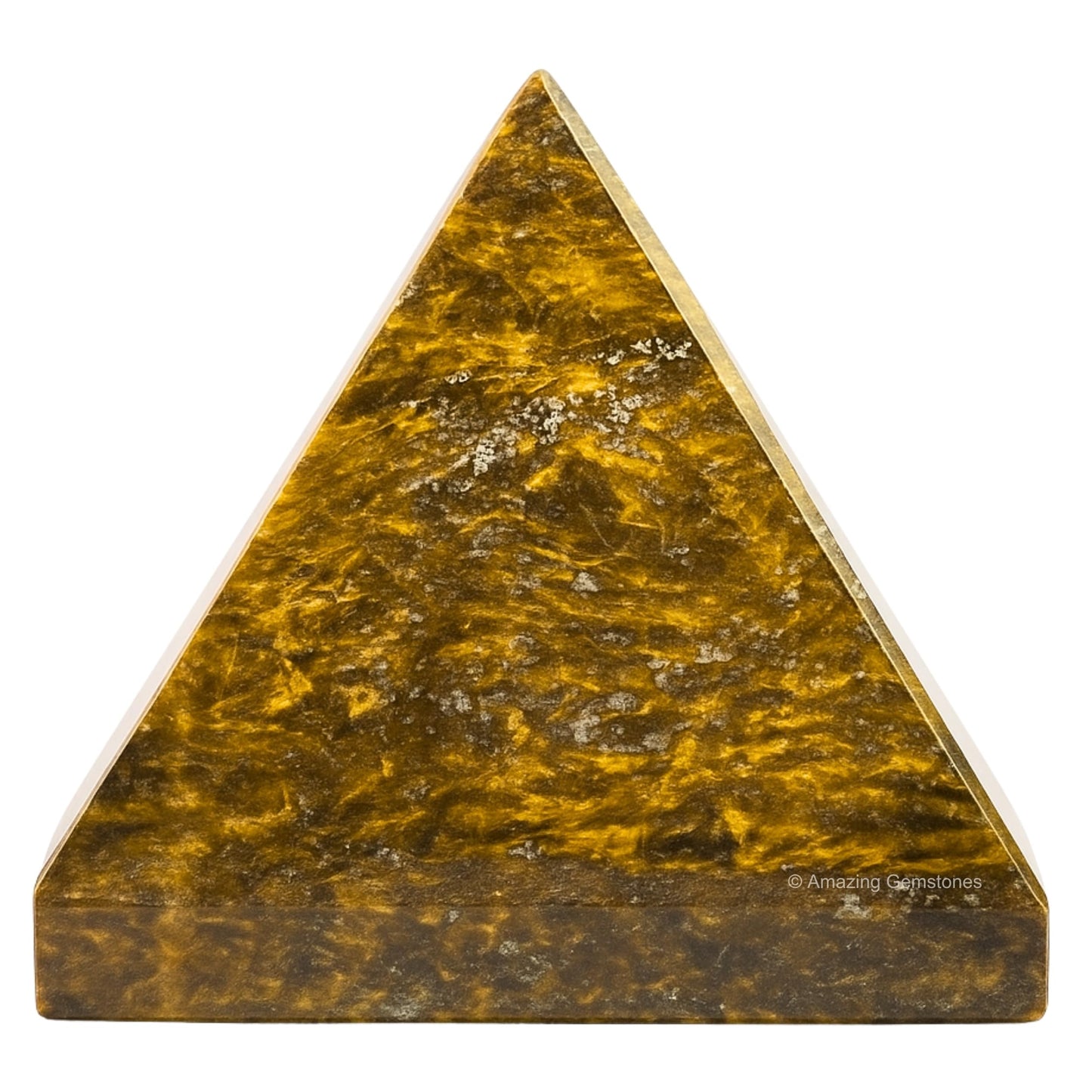 Amazing Gemstone Bronzite Pyramid Crystal Healing Stones - 1.5" Great Pyramid Figurine of Natural Stone Pyramid for Meditation, Reiki, Chakra Balancing and Crystal Pyramids Grid
