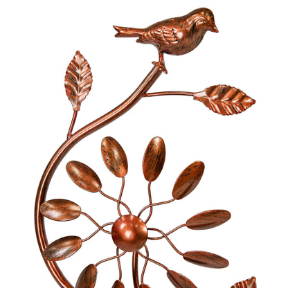 Sunnydaze Twirling Twigs Large Wind Spinners Outdoor for Garden - Spinner Yard Art with 2-Point Step-in Stake - 48" H