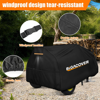 Log Splitter Cover for 15–45 Ton Log Splitters, Heavy Duty 1200D Oxford Fabric Waterproof Tear-Resistant Outdoor All Weather Wood Splitter Cover, 96" Lx54 Wx47 H(Packaging Varies – Product Unchanged)