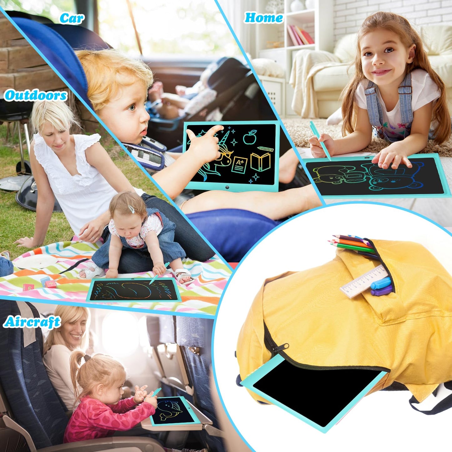 LCD Writing Tablet Kids Toys -15 Inch Toddler Toys Learning Drawing Pad Toys for 3 4 5 6 7 8 Years Boys Girls Birthday Christmas Easter Thanksgiving Gift Creative Doodle Board