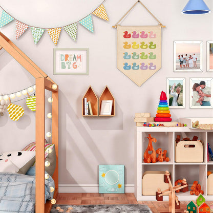 Nursery Baby Room Playroom Reading Room Bedroom Door Decoration-Baby,Shower,Birthday Christmas Gift for Boy Girl Kid Teen-Canvas Hanging Flag Banner Pennant Wall Sign Decor-Ducks Theme