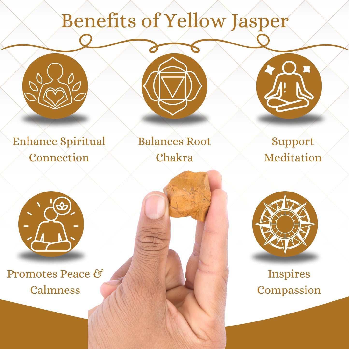 ANAYA AGATE Yellow Jasper 2 Pcs Raw Crystals Rough Gemstones w/Authenticity Card, Velvet Pouch - Large 1.25–2.0" Raw Stones for Tumbling, Cabbing, Polishing, Cutting Natural Healing Crystals for Home Decor, DIY Stones