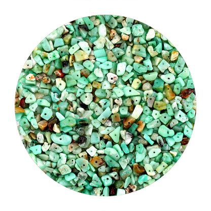420PCS Chip Stone Beads Amazonite, Irregular Gemstones Healing Crystal Loose Beads Crushed Chunked Crystal Pieces with Plastic Box for Bracelet Jewelry Making DIY Art Crafts (Amazonite)