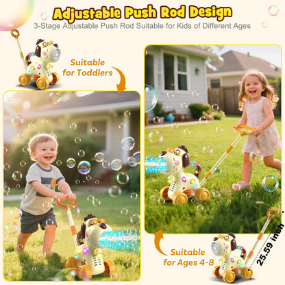 Nicmore Bubble Machine for Toddlers 1-3: Portable Dog Bubble Maker Blower Toys for 1-6 Year Old Boy Girl Kids Outdoor Toys for Easter Party Birthday
