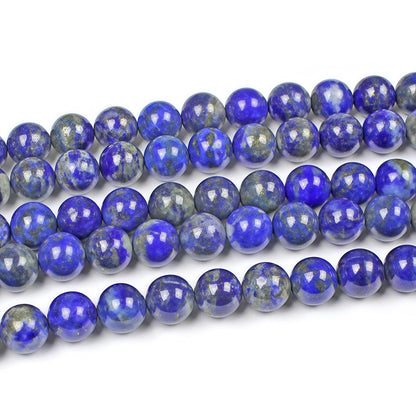 MJDCB Natural Lapis Lazuli Gemstone Loose Beads Round 8mm Energy Stone Healing Power for Jewelry Making