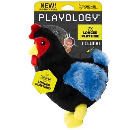 Playology Dog Toys | Plush Toy Hen Stuffed Animal for Dogs | Medium Chicken Scented Toy - Easy to Clean and Made from Non Toxic Materials