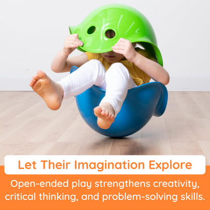 Fat Brain Toys bilibo by MOLUK, bilibo Seats for Toddlers and Kids, Indoor/Outdoor Play, Toys for Ages 2-4, Blue