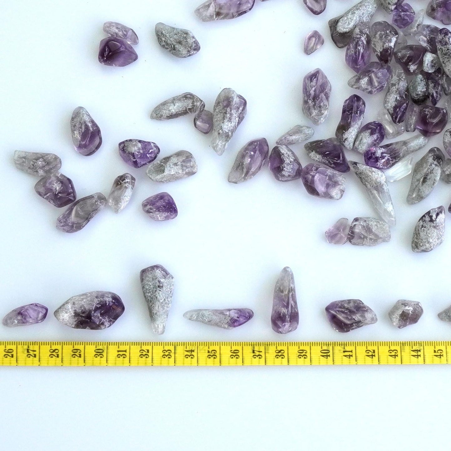 Sisamn Polished Amethyst Crystal Points Bulk 0.9 Lb Small Chip Stone Irregular Rock for Tumbling Healing Meditation Vase Filler Fish Tank Rocks