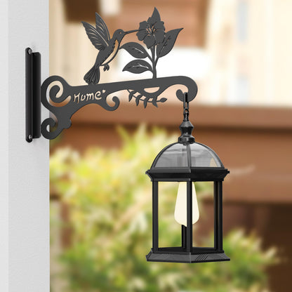 BBTFAA Metal Plant Hooks (2-Pack) - Decorative Wall Hangers with Bird Design for Indoor & Outdoor Use - Hanging Brackets for Plants, Flower Baskets, Bird Feeders, Lanterns - Patio, Garden, Home Decor