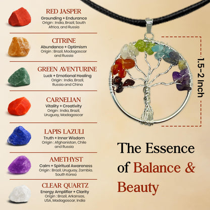 AstraVeda Crystal Tree, Tree of Life, 7 Chakra Stones, Feng Shui, Women Gifts, Healing Crystal, Gemstone, Crystals, Healing Stones, Spiritual Gifts, 300 Beads