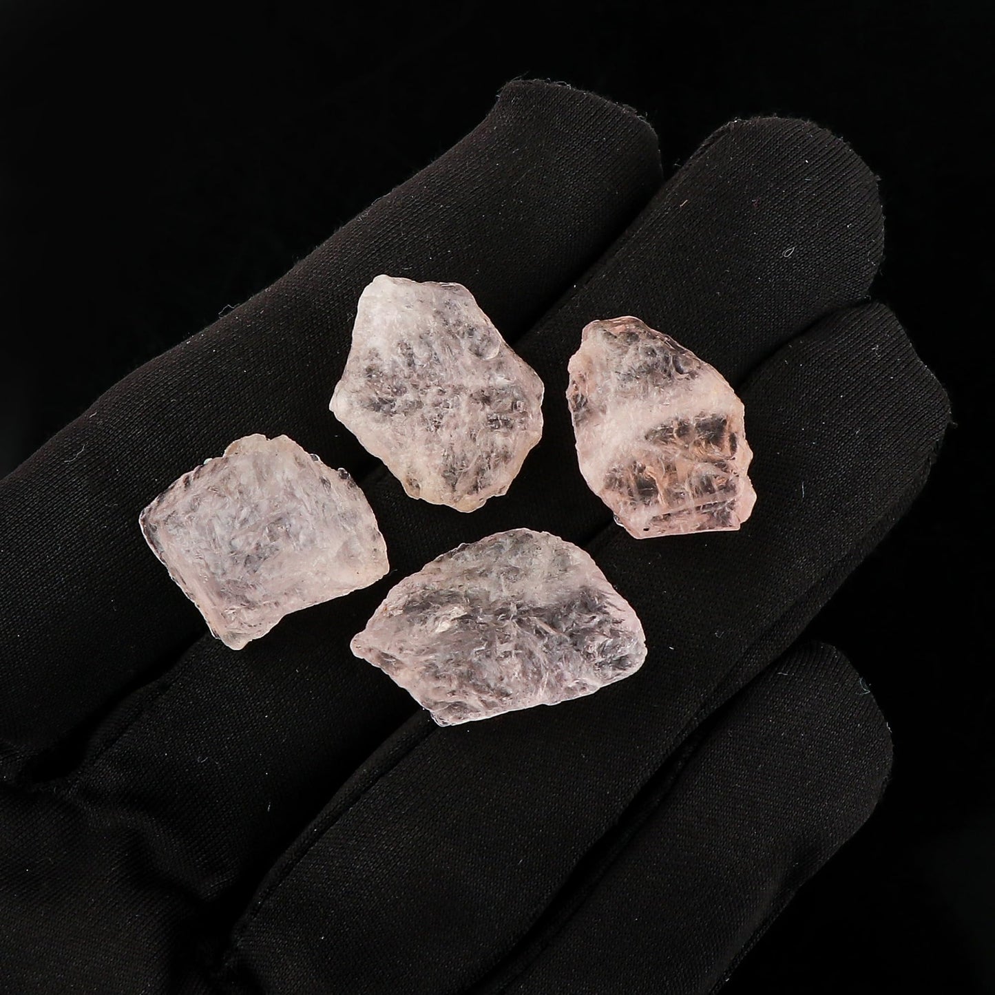 CRYSTALIS 4pcs AA+ Natural Pink Morganite, Loose Gemstone, Wholesale Bulk Rough, Jewelry Making Supply, Chakra & Healing Raw Stones, Wire Wrapping, DIY, Gem Collection, 15-20mm