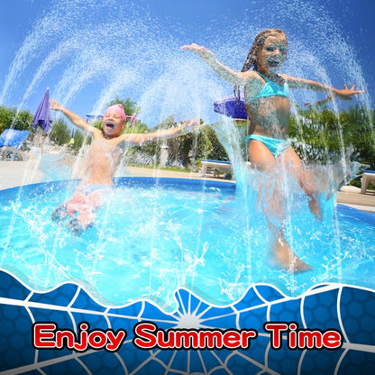 Non Slip Splash Pad for Kids and Dogs, 67'' Extra Large Splash Pad Outdoor Sprinkler for Kids, Dog Water Summer Toys Outdoor Toys for Toddlers 3-5 Ages 4-12