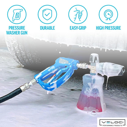 MTM Hydro Acqualine SGS35 Pressure Washer Gun with Stainless Steel Quick Connect Fittings and Live Swivel, High Pressure 5000 PSI Commercial Grade