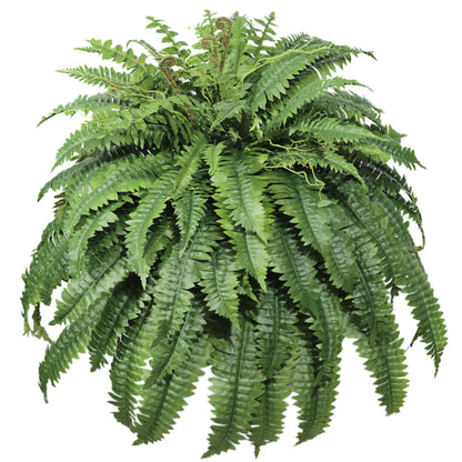 Cotlux Large Artificial Fern for Outdoors, 100 Branches Fake Ferns Artificial Plants, Large Faux Ferns Outdoor Plants, Suitable for Planter Garden Porch Living Room Decor