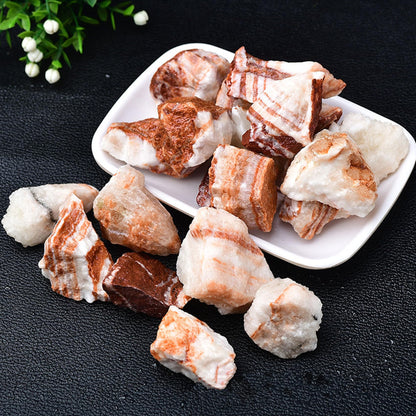 Pork Crystal Raw Crystals Healing Crystals Natural Rough Stones 1.2-2" for Tumbling, Fountain Rocks, Yoga, Meditation, Polishin, Gift 31