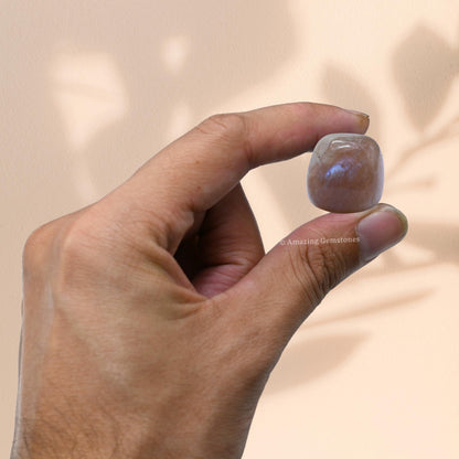 Amazing Gemstone Sun Moonstone Crystal Tumbled Stones Polished Rocks - Natural Gem Stones for Healing - DIY Crystals for Protection (1 Piece)