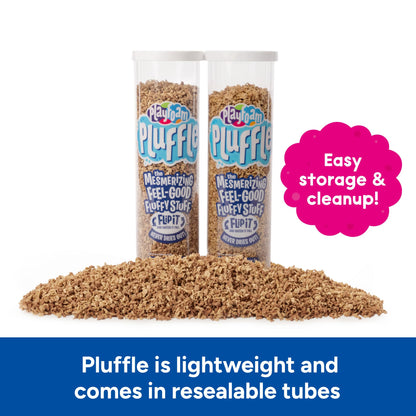 Educational Insights Pluffle(R) Sand 2-Pack - Sensory Bin Foam Set, No Mess Alternative to Sand Toys & Slime for Toddlers at Home or in the Classroom, Fun Sensory Table Filler, Gift for Kids Ages 3+