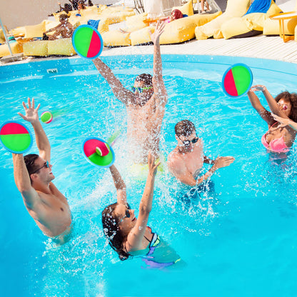 Ayeboovi Toss and Catch Ball Set 8 Paddles 4 Balls Outdoor Beach Pool Toys for 3 4 5 6 7 8 Year Old Boys Girls Birthday Gifts Easter Basket Stuffers Outside Yard Games for Kids and Family Activities